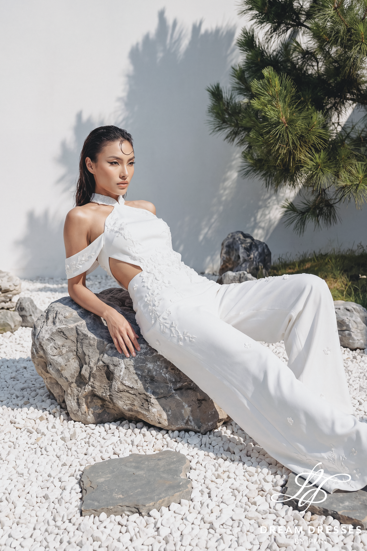 Vietnamese Ao Dai Inspired Jumpsuit (#MY)