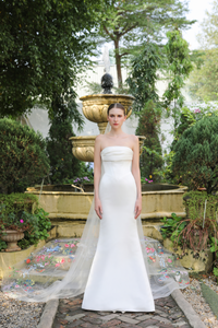 Romantic Floral Embroidered Cathedral Veil (#HANANE) - Dream Dresses by P.M.N.