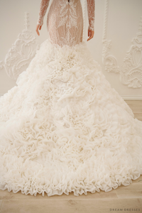 Big Ruffle Detachable Train (#LAURENCY) - Dream Dresses by P.M.N.