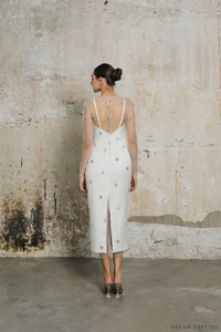 Mini Couture Dress with Embellished Overlay (#EZLIE) - Dream Dresses by P.M.N.