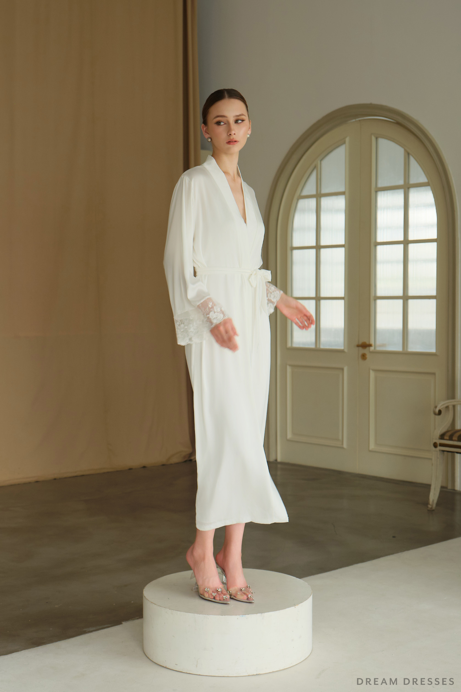 White Bridal Robe Kimono (#Celestya) - Dream Dresses by P.M.N.