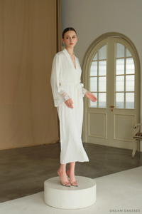 White Bridal Robe Kimono (#Celestya) - Dream Dresses by P.M.N.