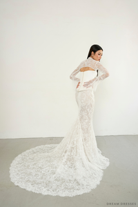 Bell Sleeve Lace Bridal Bolero (#MILA) - Dream Dresses by P.M.N.