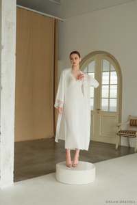White Bridal Robe Kimono (#Celestya) - Dream Dresses by P.M.N.