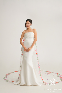 100% Hand-sew Bridal Veil (#MISTELLE)
