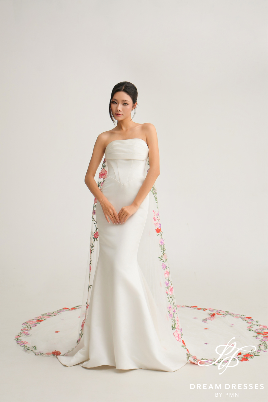 100% Hand-sew Bridal Veil (#MISTELLE)