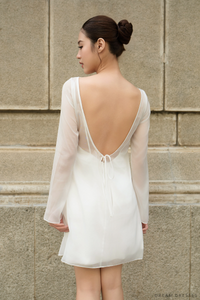 Long Sleeves  Rehearsal Dinner Dress (#LENORA) - Dream Dresses by P.M.N.