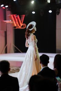 White Bridal Ao Dai | Modern Vietnamese Bridal Dress with Couture Lace (#ROSABELLA) - Dream Dresses by P.M.N.