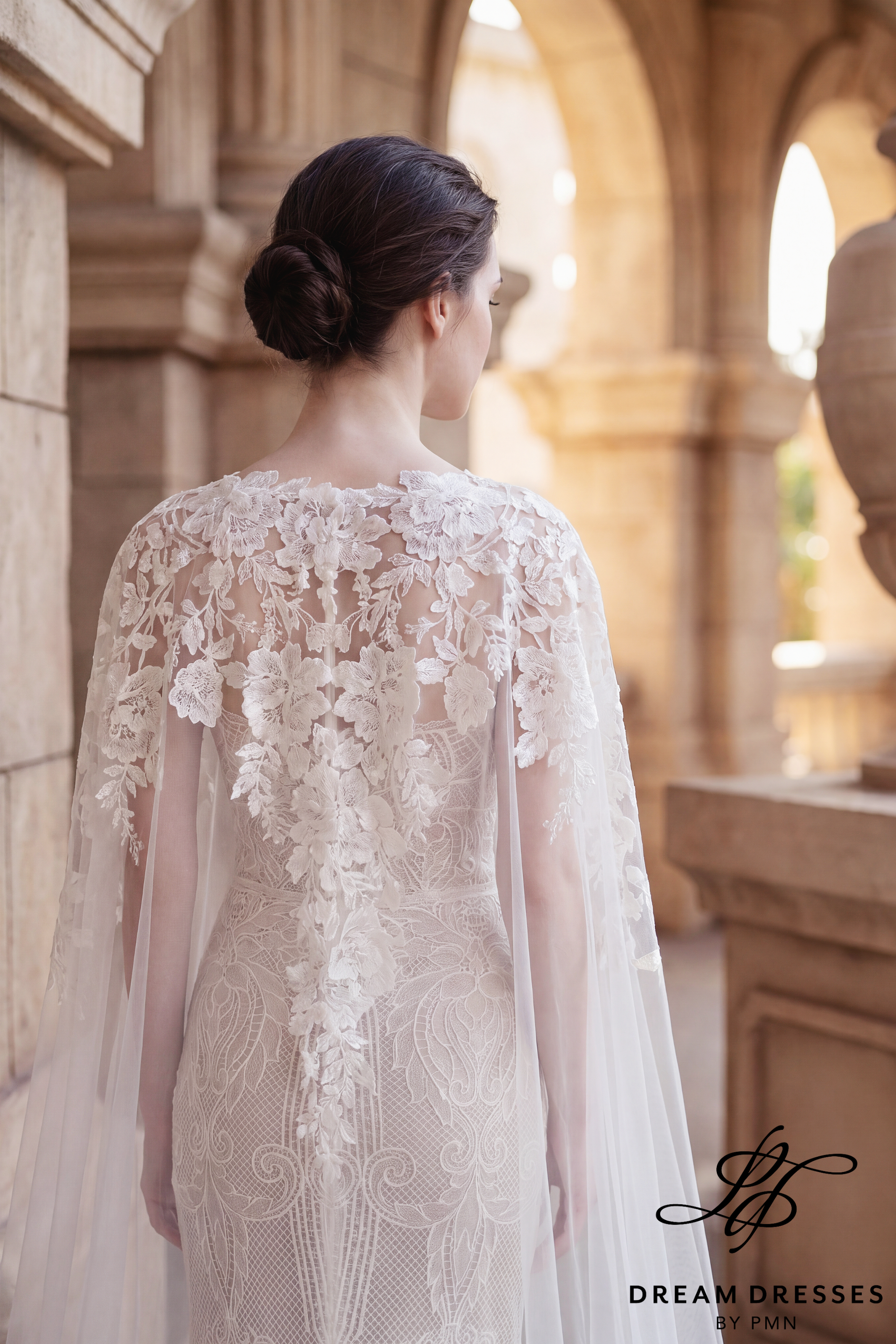 Chapel Bridal Cape Veil (#SERAPH)
