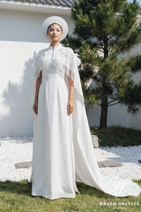 Ao Dai Bridal Cape (#TRUC)