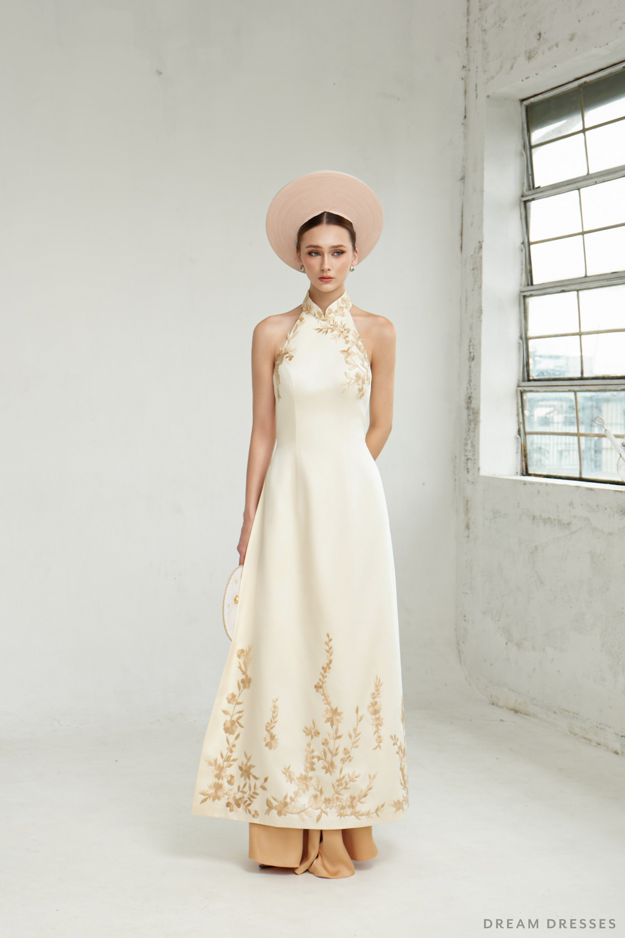 Cheongsam-Inspired Ao Dai | Vietnamese Bridal Dress (#LIS)