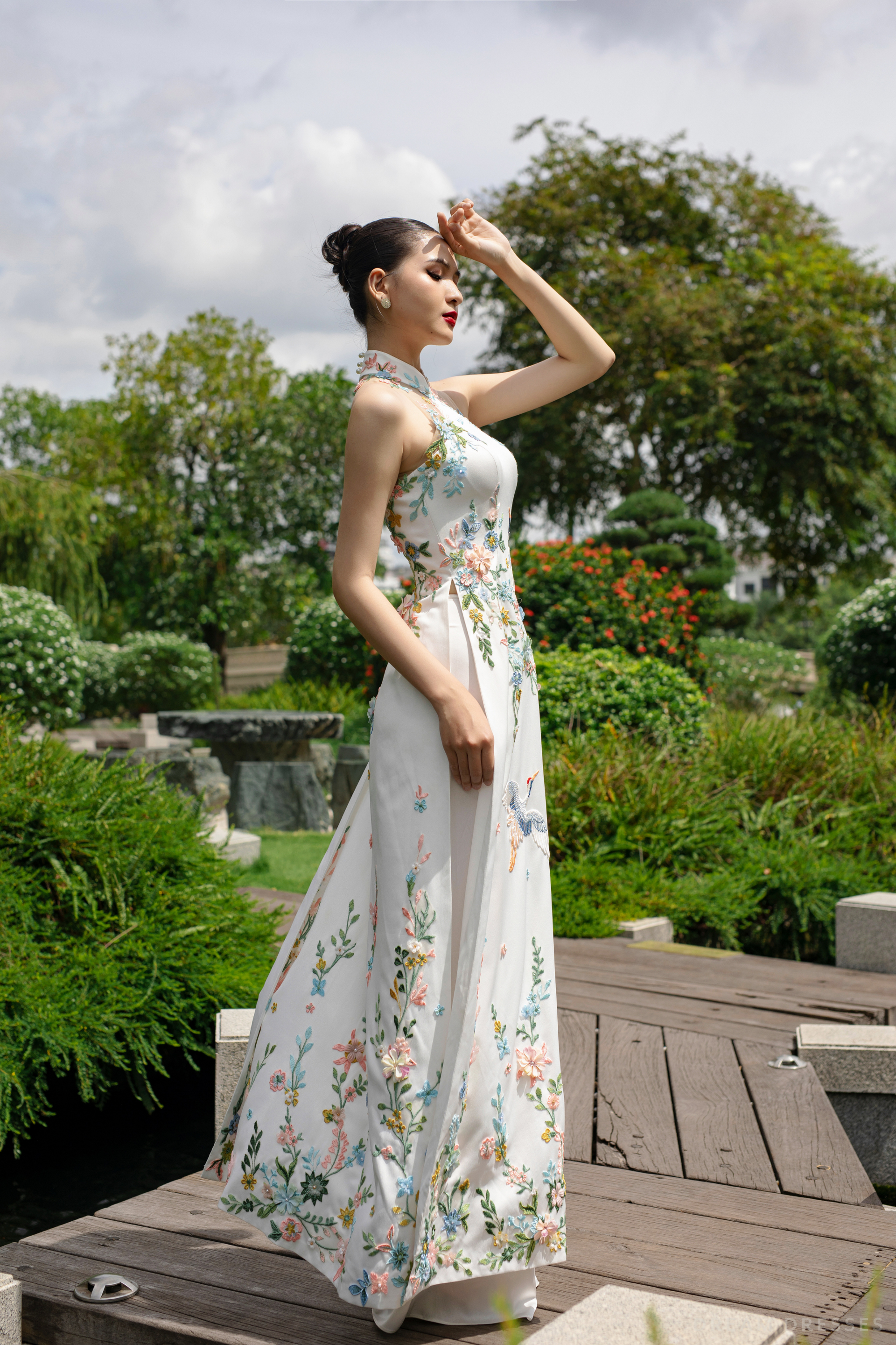 Cheongsam-Inspired Ao Dai | Vietnamese Bridal Dress (#LIEU) - Dream Dresses by P.M.N.