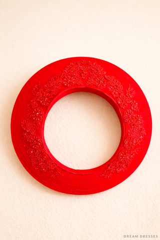 Red Ao Dai Hat | Vietnamese Bridal Hat (#EMPRESSA)