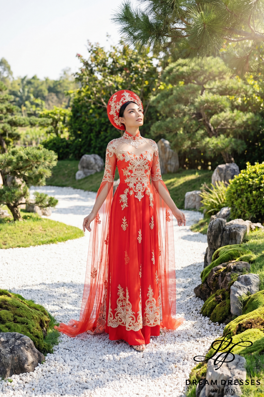 Ao Dai Hat | Vietnamese Bridal Hat (#LIN) - Dream Dresses by P.M.N.