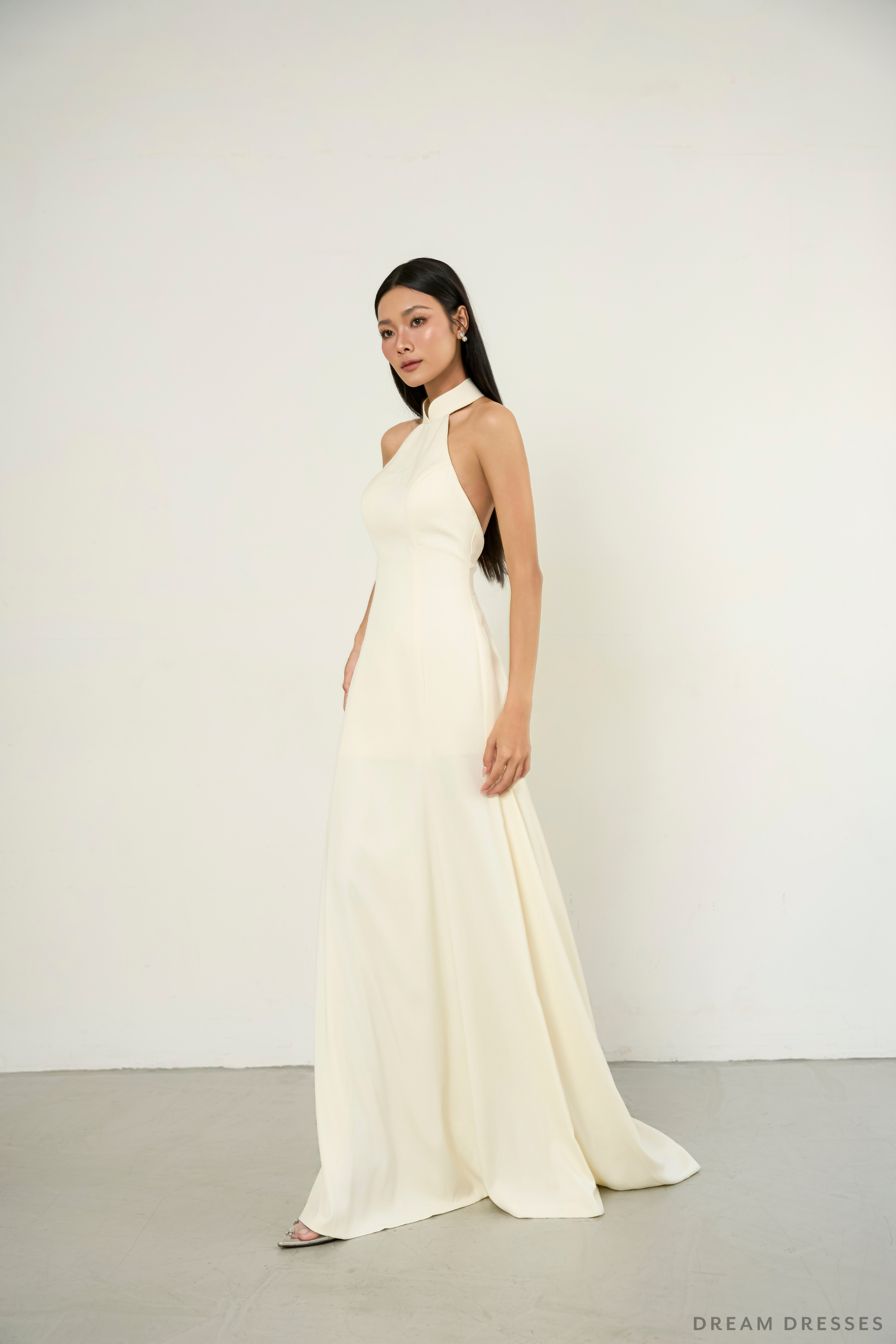 Ivory Bridal Cheongsam | Ivory Qipao Bridal Gown (#XIU)