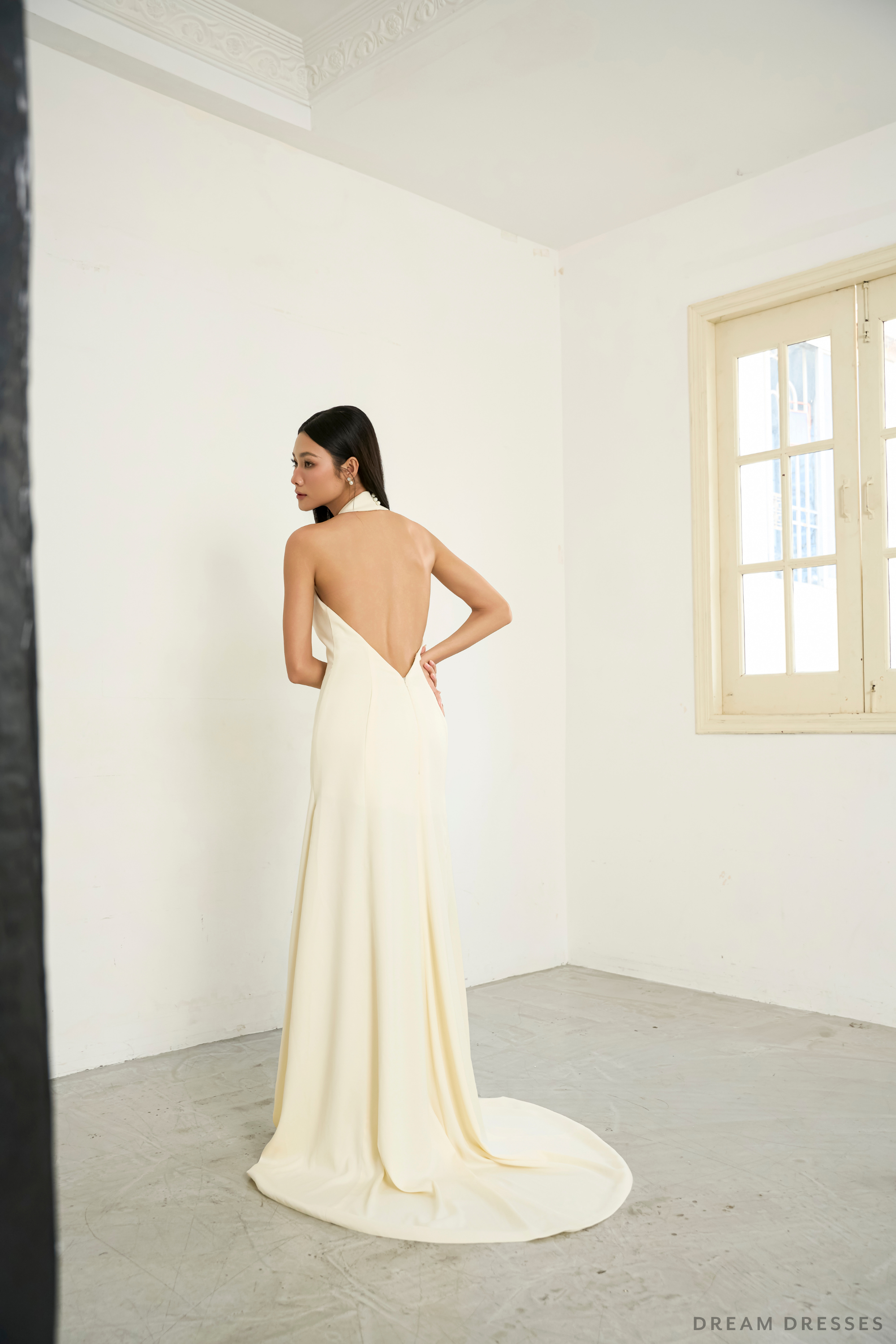 Ivory Bridal Cheongsam | Ivory Qipao Bridal Gown (#XIU)