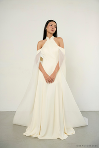 Ivory Bridal Cheongsam | Ivory Qipao Bridal Gown (#XIU) - Dream Dresses by P.M.N.