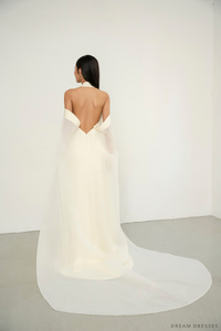 Ivory Bridal Cheongsam | Ivory Qipao Bridal Gown (#XIU) - Dream Dresses by P.M.N.