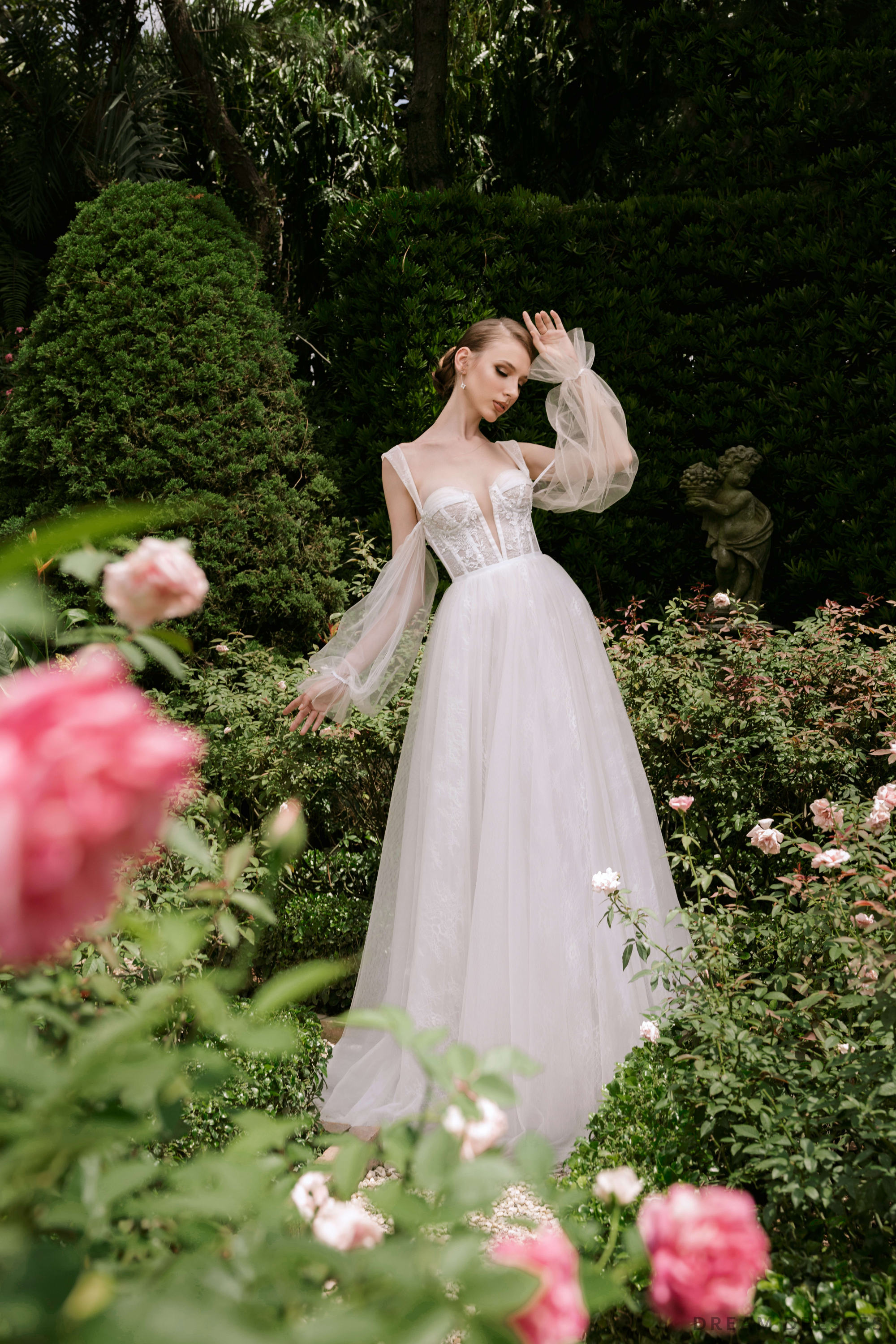 Off The Shoulder Ball Gown Wedding Dress (#MICHELLA)