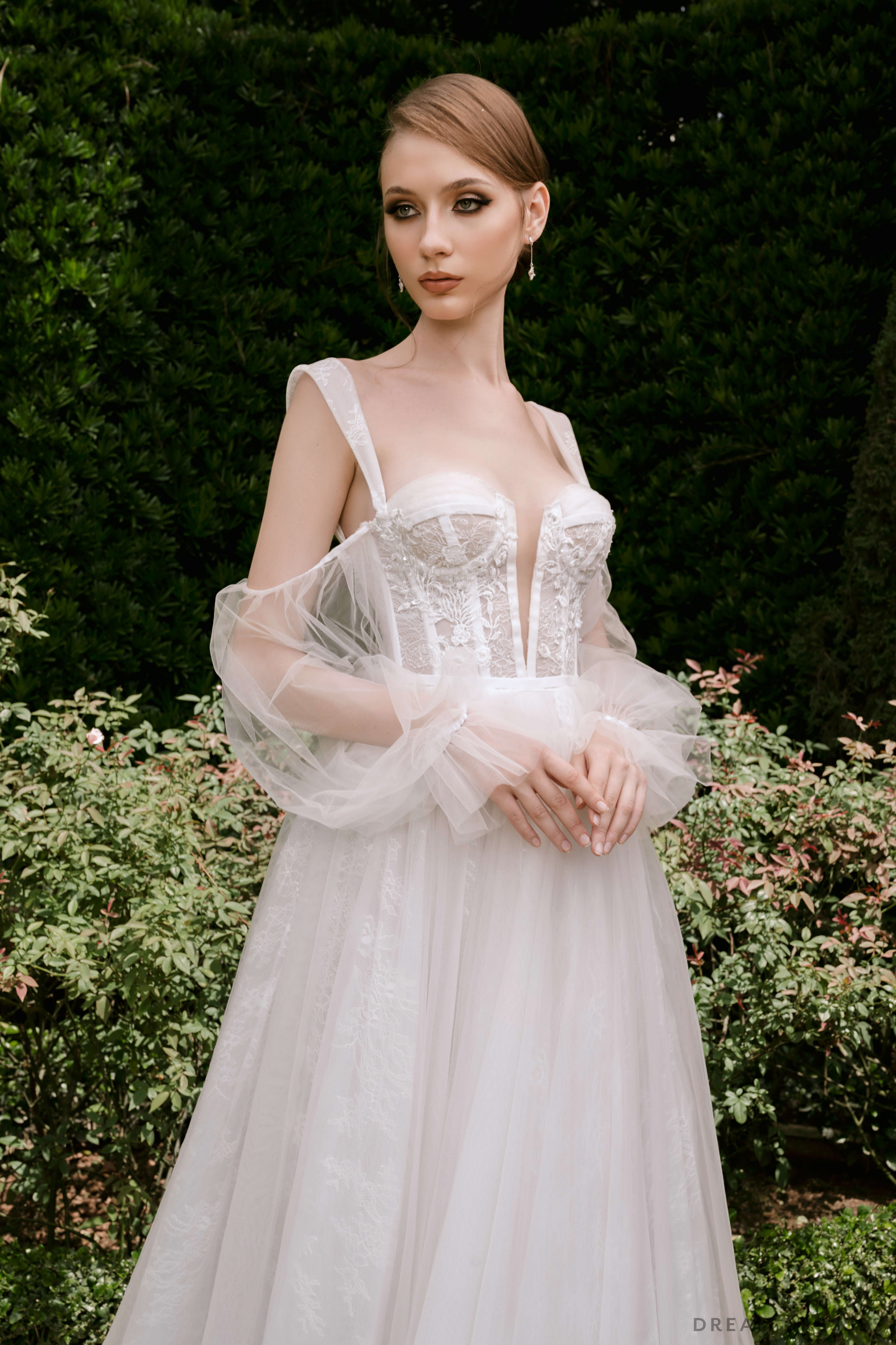 Off The Shoulder Ball Gown Wedding Dress (#MICHELLA)