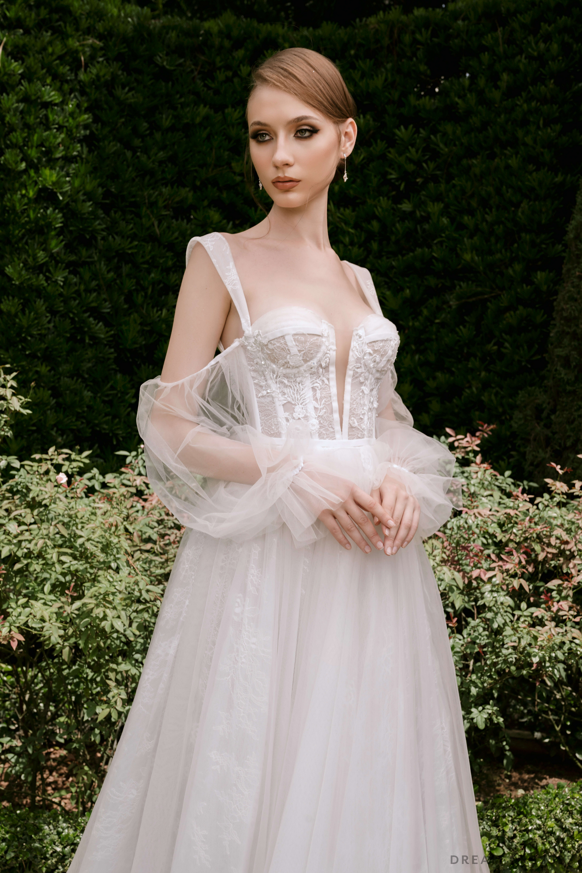 Off The Shoulder Ball Gown Wedding Dress (#MICHELLA) - Dream Dresses by P.M.N.