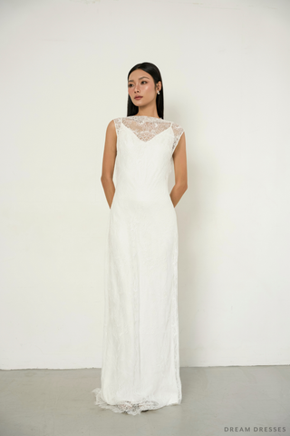 Chantilly Lace Bridal Wedding Dress (#AMARIS)