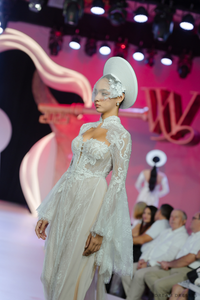 White Bridal Ao Dai | Modern Vietnamese Bridal Dress with French Lace (#RUBINA) - Dream Dresses by P.M.N.