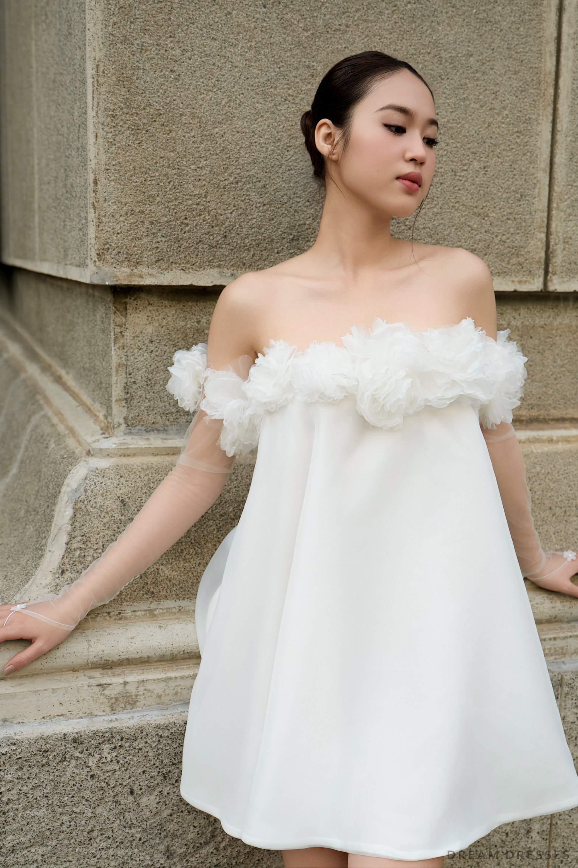 Strapless Bridal Shower Dress (#BONNIE) - Dream Dresses by P.M.N.