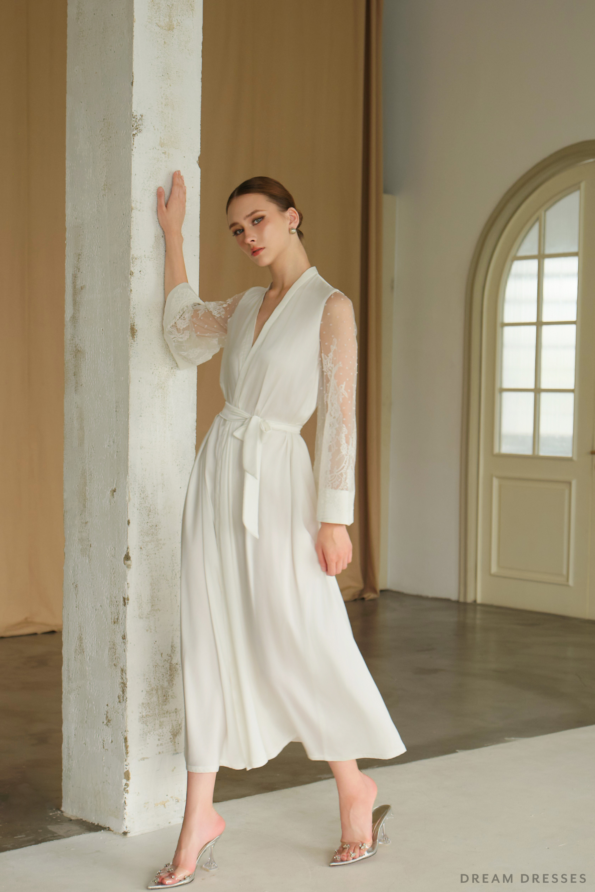 Couture Bridal Robe Kimono (#Orilya) - Dream Dresses by P.M.N.