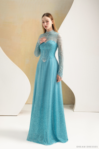 Stunning Elsa-Inspired Grown with Detachable Cape (#Elsa) - Dream Dresses by P.M.N.