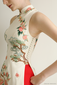 Cheongsam-Inspired Ao Dai | Vietnamese Bridal Dress (#KENZELL) - Dream Dresses by P.M.N.