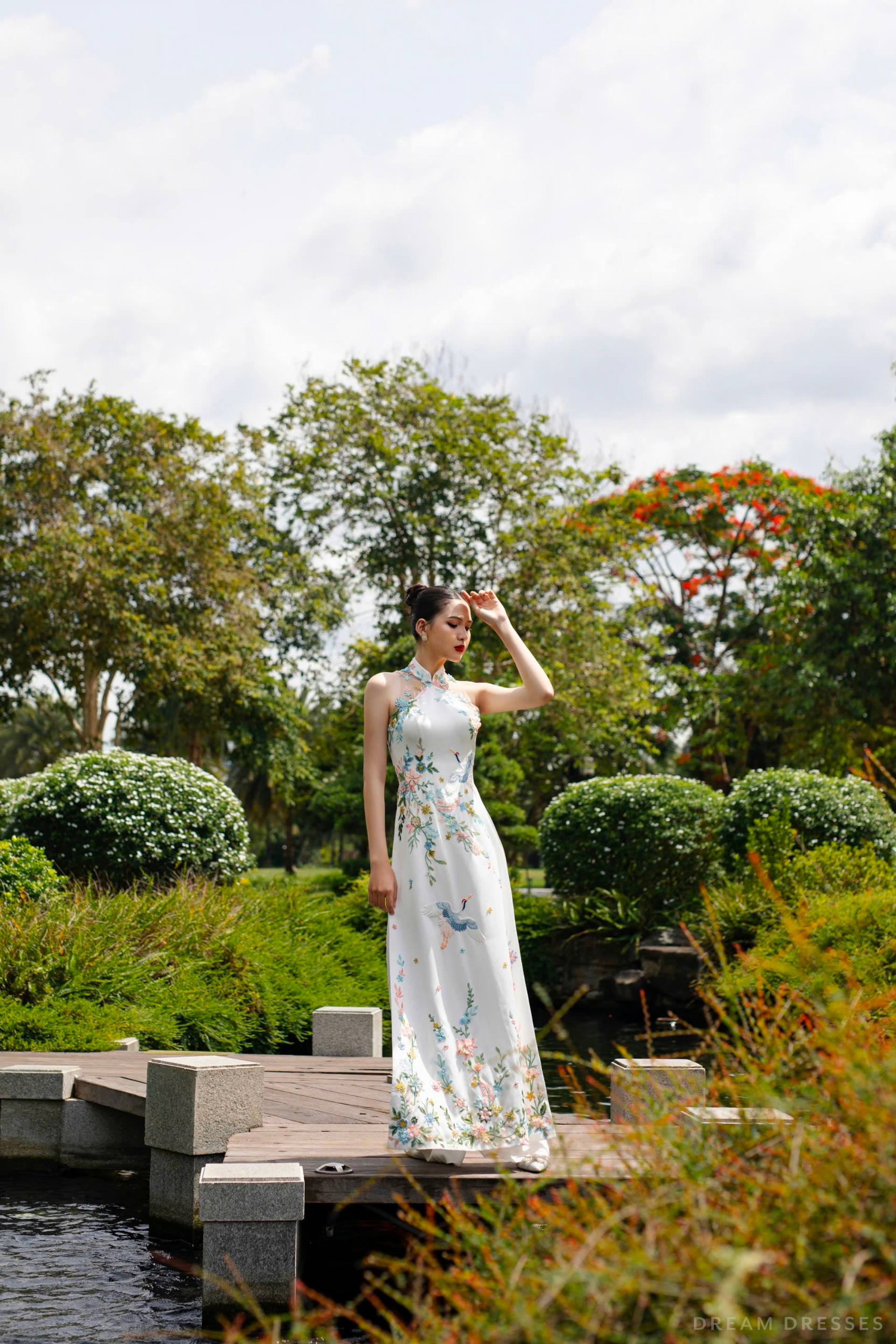 Cheongsam-Inspired Ao Dai | Vietnamese Bridal Dress (#LIEU) - Dream Dresses by P.M.N.
