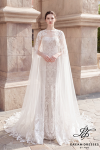 Chapel Bridal Cape Veil (#SERAPH)