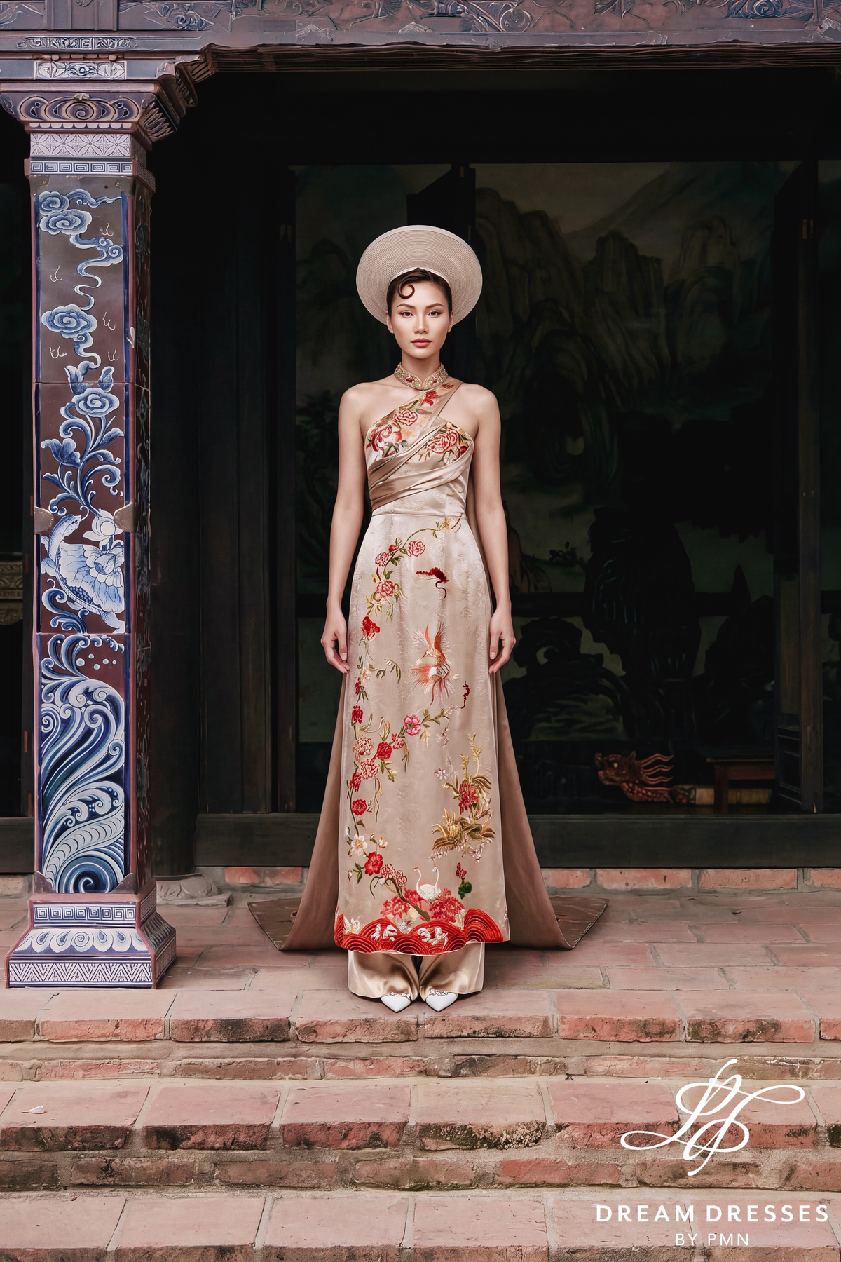 Fully Custom Embroidery Bridal Ao Dai (#TUYEN) - Dream Dresses by P.M.N.