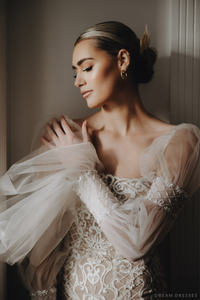 Boho Detachable Sleeves for Wedding Dress (#ADELINA) - Dream Dresses by P.M.N.