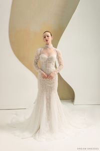 Fit and Flare Wedding Dress (#LIZA) - Dream Dresses by P.M.N.