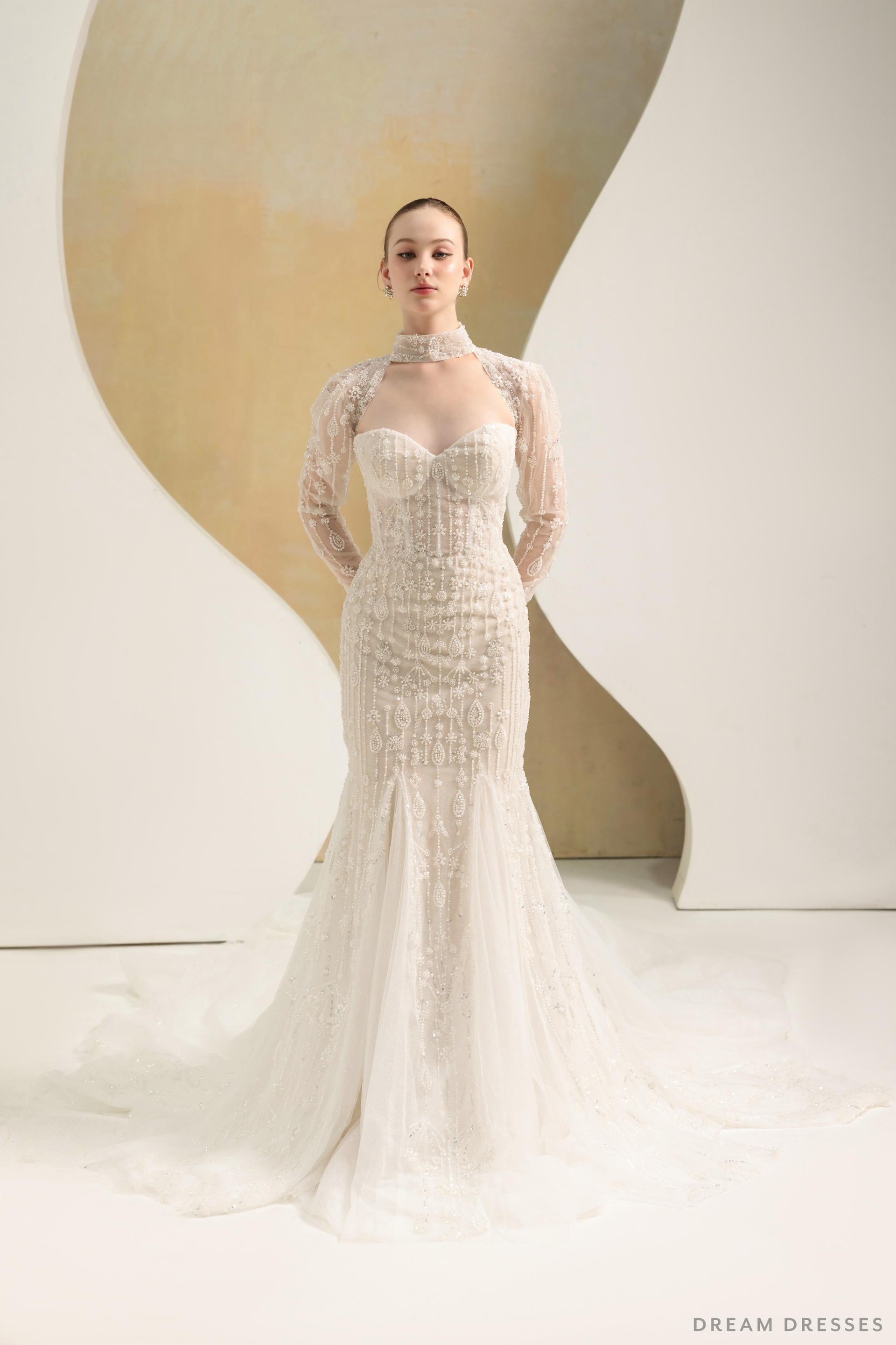 Fit and Flare Wedding Dress (#LIZA) - Dream Dresses by P.M.N.