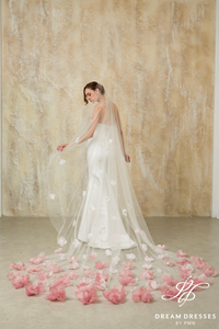 Single Layer Bridal Veil (#PETALIA)