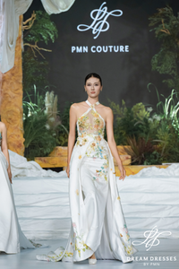 Asian-Inspired Floral Wedding Dress (#MEIYUE)