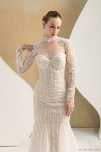 Fit and Flare Wedding Dress (#LIZA) - Dream Dresses by P.M.N.