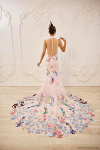 Pink Bridal Cheongsam | Couture Lace Modern Cheongsam (#LILAN) - Dream Dresses by P.M.N.