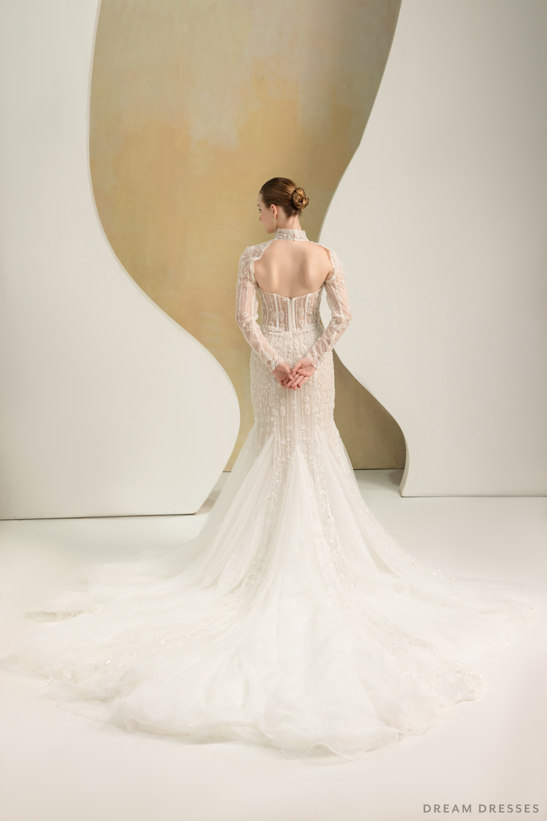 Fit and Flare Wedding Dress (#LIZA) - Dream Dresses by P.M.N.