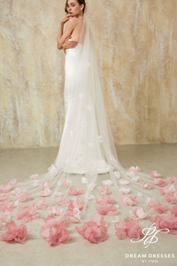 Single Layer Bridal Veil (#PETALIA)