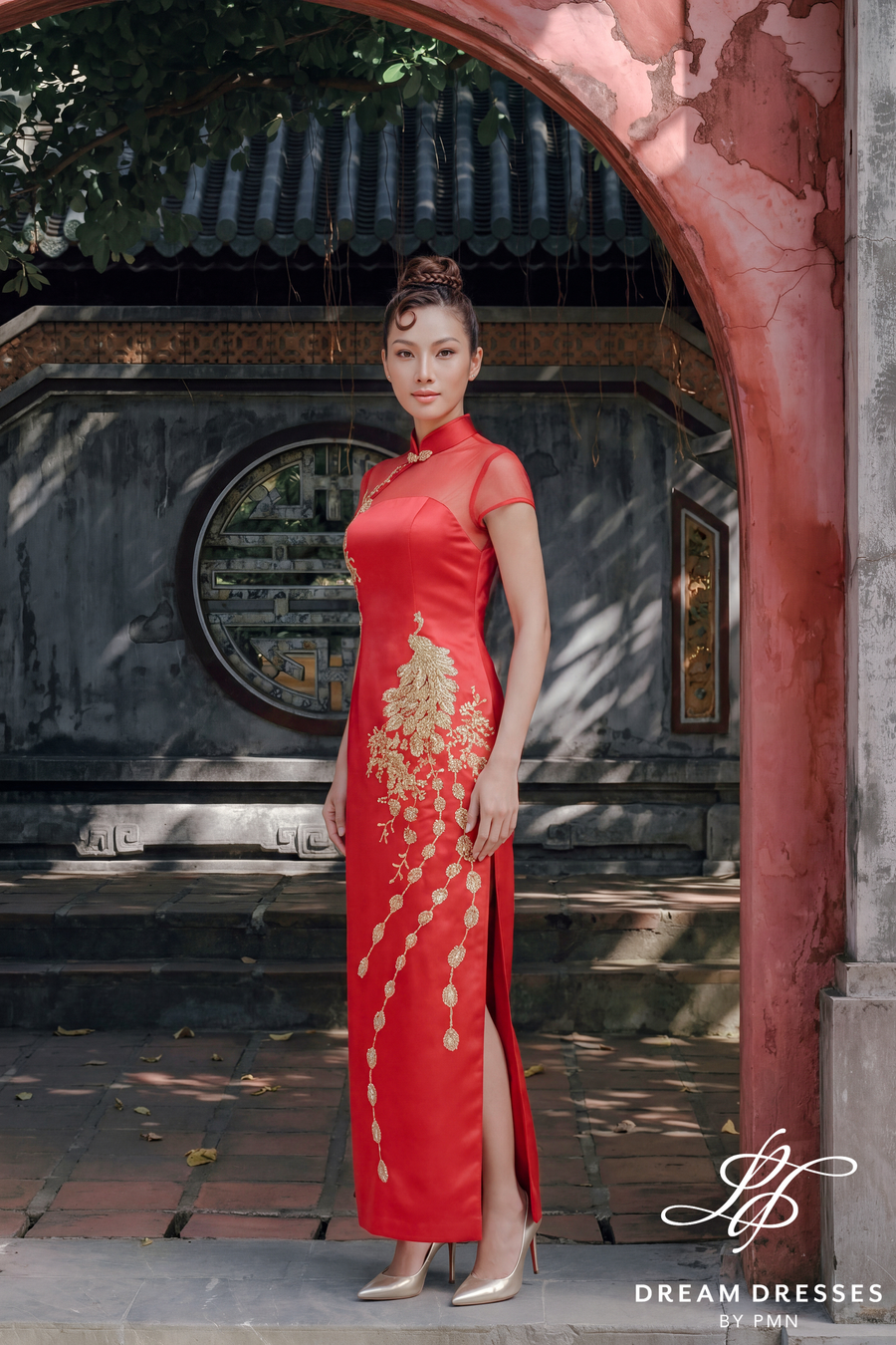 Red Chinese Qipao Wedding Dress (#ZHENYU) - Dream Dresses by P.M.N.
