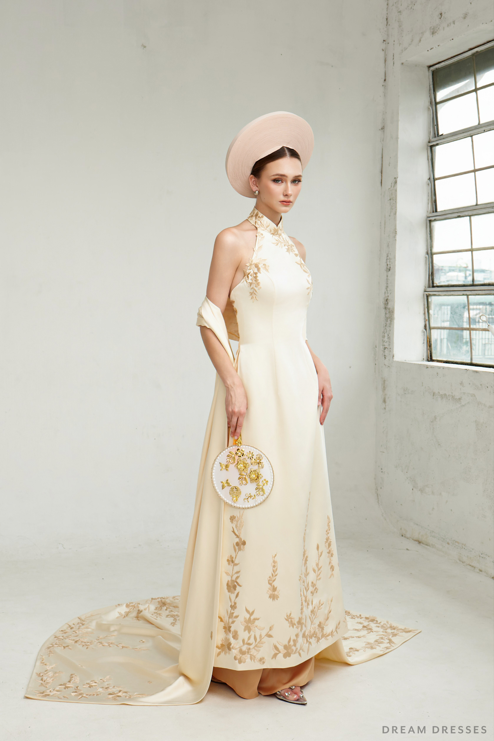 Cheongsam-Inspired Ao Dai | Vietnamese Bridal Dress (#LIS)