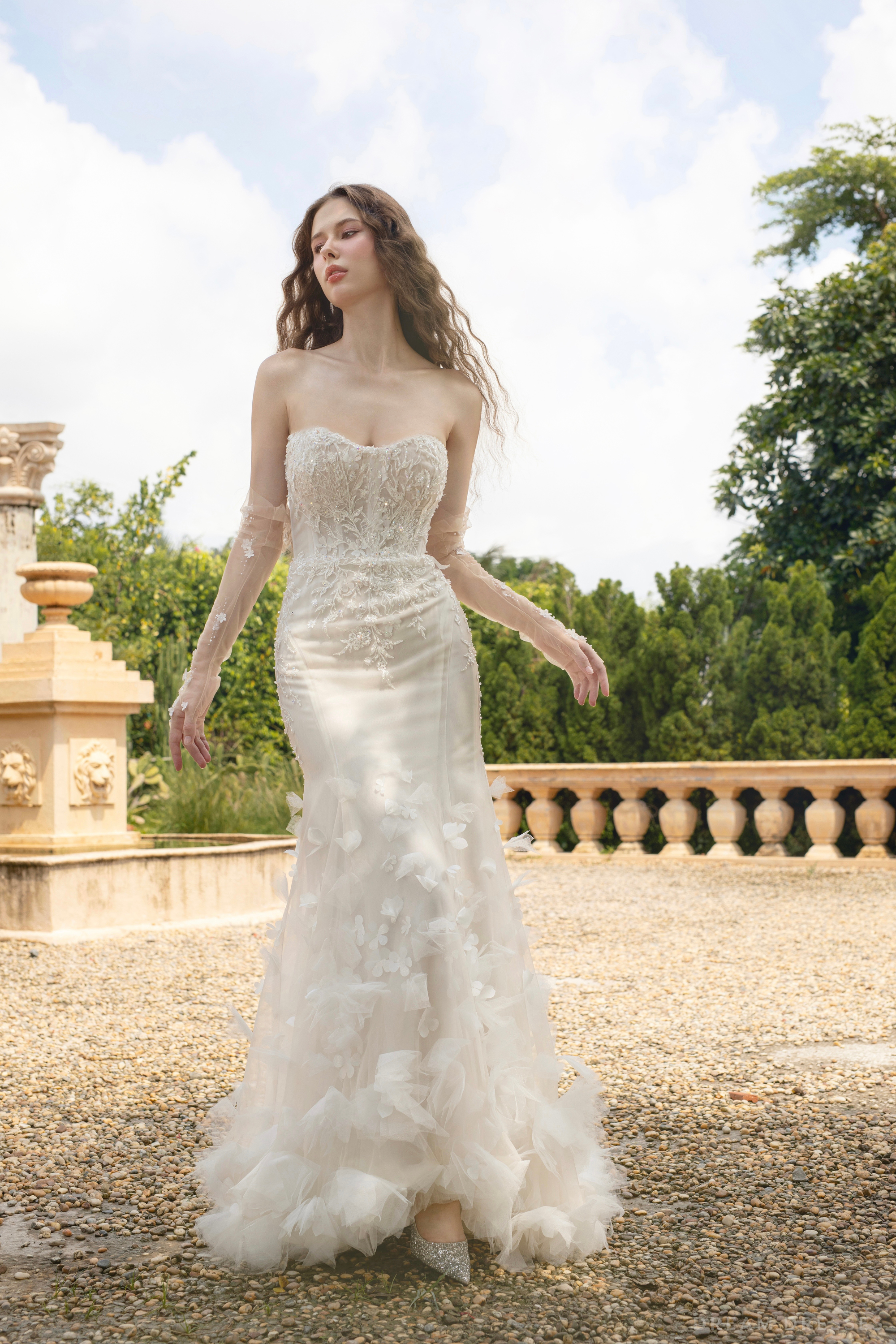 Mermaid Wedding Gown with Corset Bodice | Gali Dress Mermaid Wedding Gown with Corset Bodice | Gali Dress