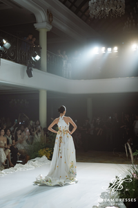 Asian-Inspired Floral Wedding Dress (#MEIYUE)