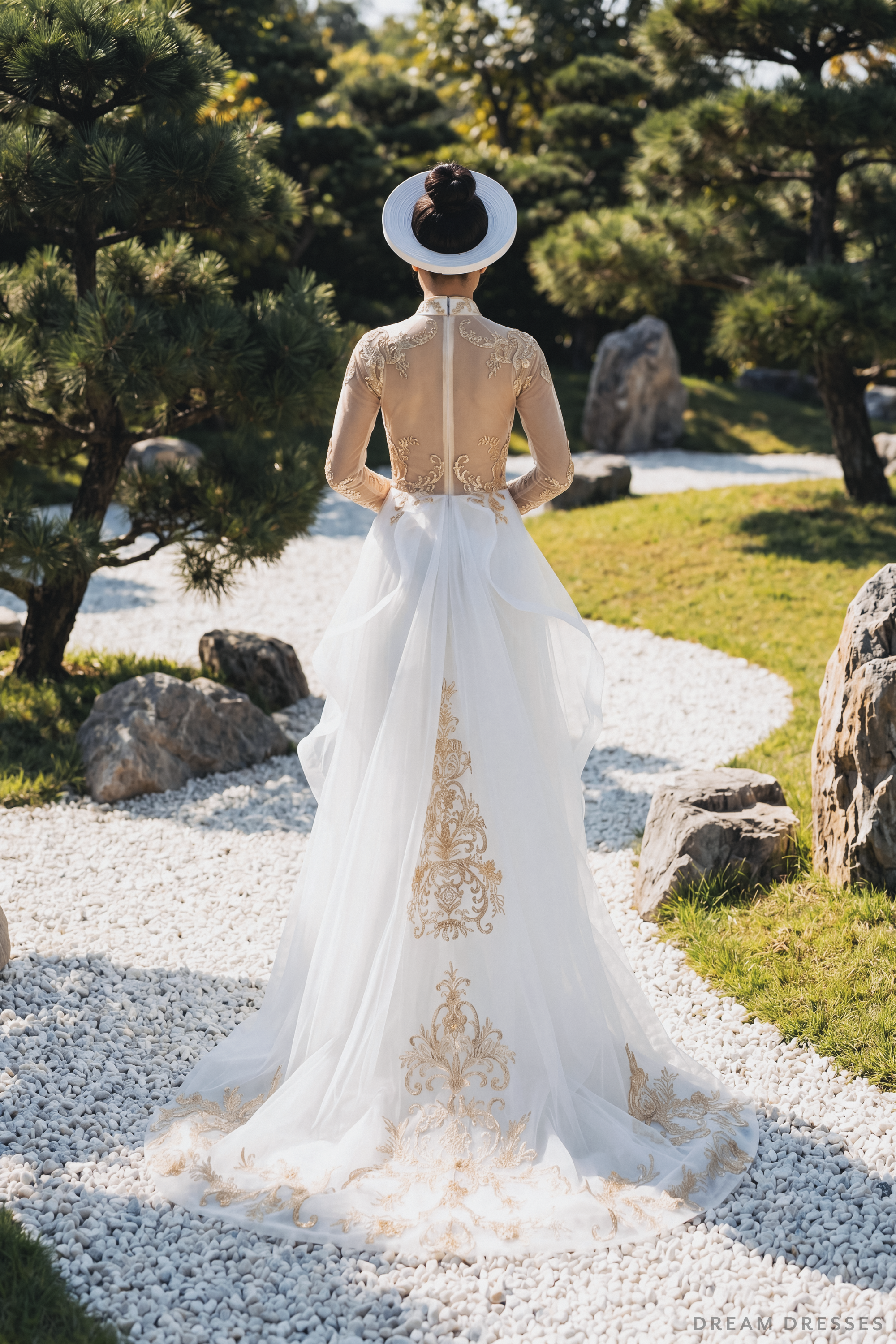 Ao Dai Hat | Vietnamese Bridal Hat (#RAE)