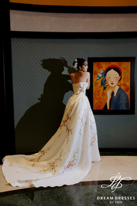 Asian-inspired Ball Gown Wedding Dress (#YIXUAN)