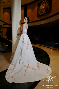 Asian-inspired Ball Gown Wedding Dress (#YIXUAN)